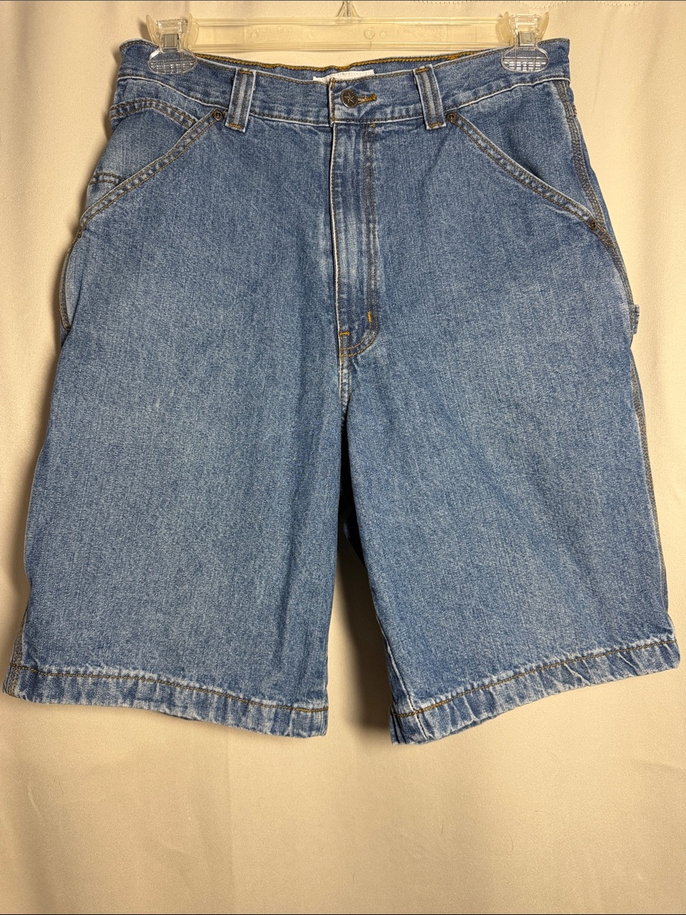 Saddlebred Men’s Denim Jean Carpenter Utility Shorts 32 Waist